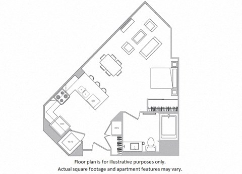Studio A floor plan at Cannery Park by Windsor, CA, 95112